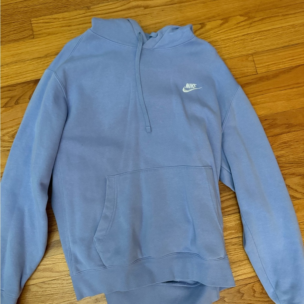 Nike Blue Quarter-Zip Sweater with Fleece Comfort